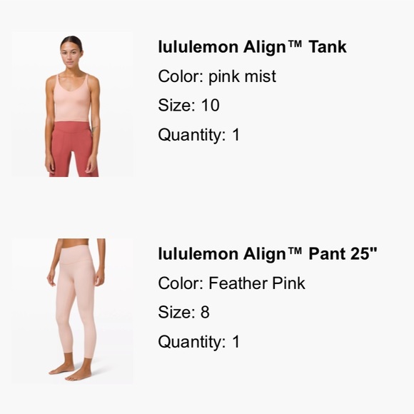 lululemon align leggings 25” high waisted - Picture 3 of 3